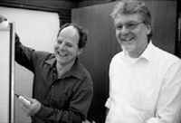 Trainer: Andreas Kirchgäßner (l), Bernd Storz (Schwarzweißfoto)